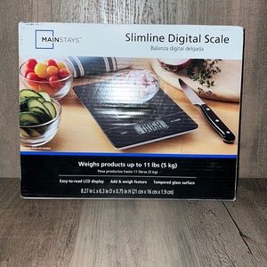 Mainstays Slimline Digital Scale Weighs up to 11 pounds